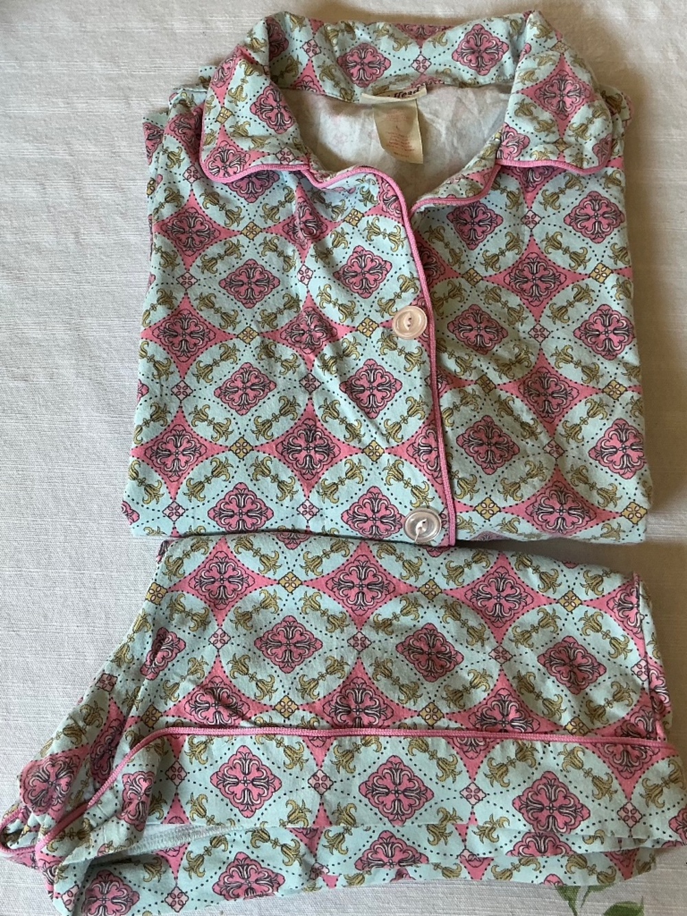 Anthropologie BedHead Shorts Pajama Set L